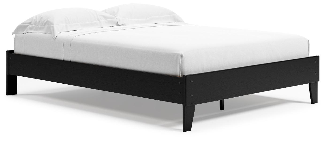 Image of Finch - Queen Platform Bed - Black