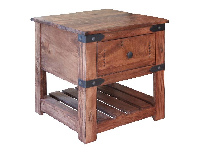 Image of Parota II - End Table - Cinnamon Brown