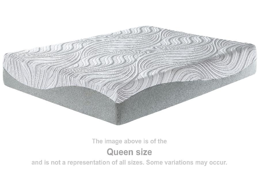 Image of 12 Inch Memory Foam - Twin Mattress - White