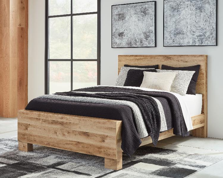 Image of Hyanna - Queen Panel Bed - Tan