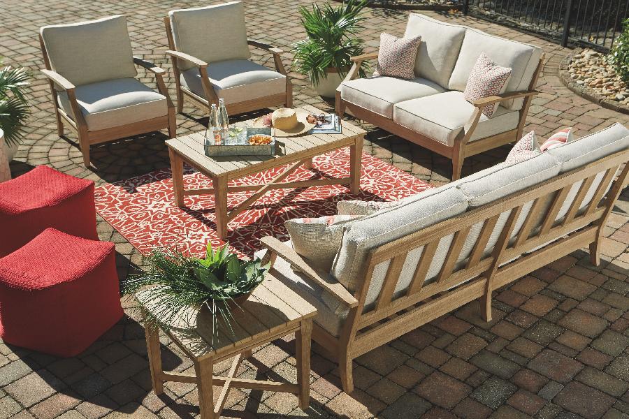 Image of Clare View - 4 Pc. - Lounge Set - Beige
