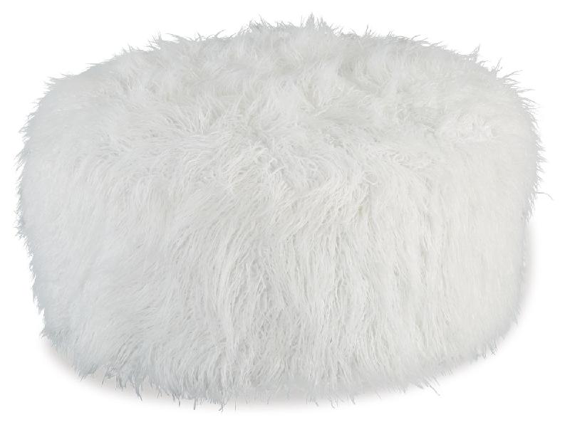 Image of Galice - Oversized Accent Ottoman - White