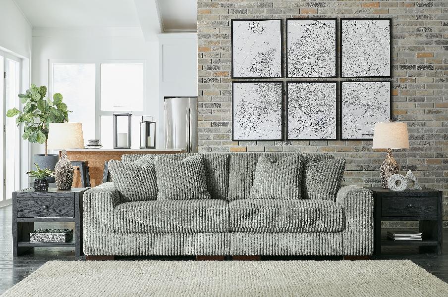 Image of Lindyn - Sectional Sofa 2 Pc - Fog
