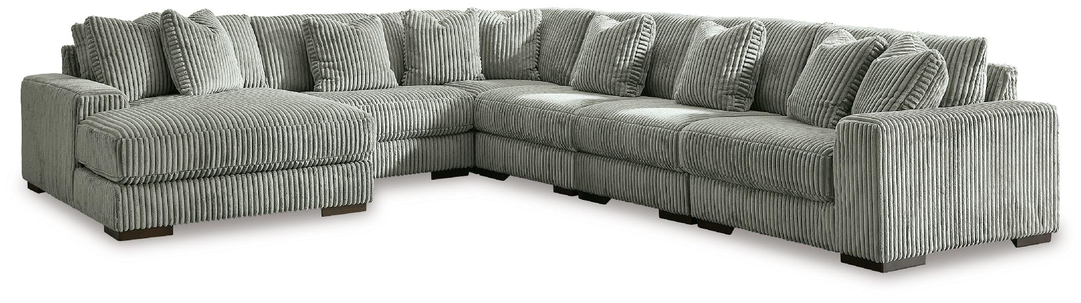 Image of Lindyn - 6-Piece Sectional With Laf Corner Chaise - Fog