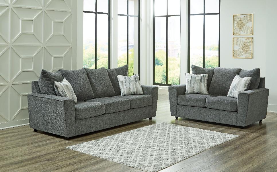 Image of Stairatt - 2 Pc. - Sofa, Loveseat - Gravel