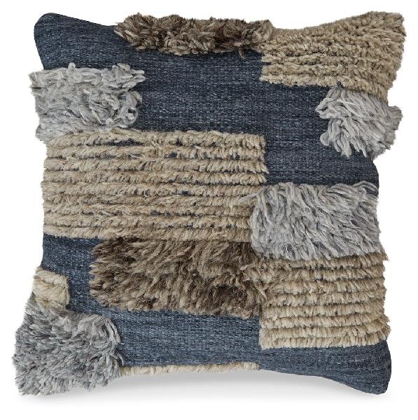 Image of Gibbend - Pillow (Set of 4) - Blue / Gray / White