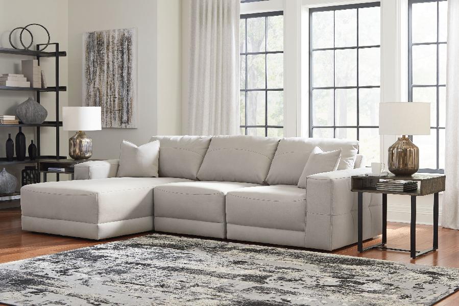 Image of Next-Gen Gaucho - Left Arm Facing Corner Chaise 3 Pc Sectional - Gray