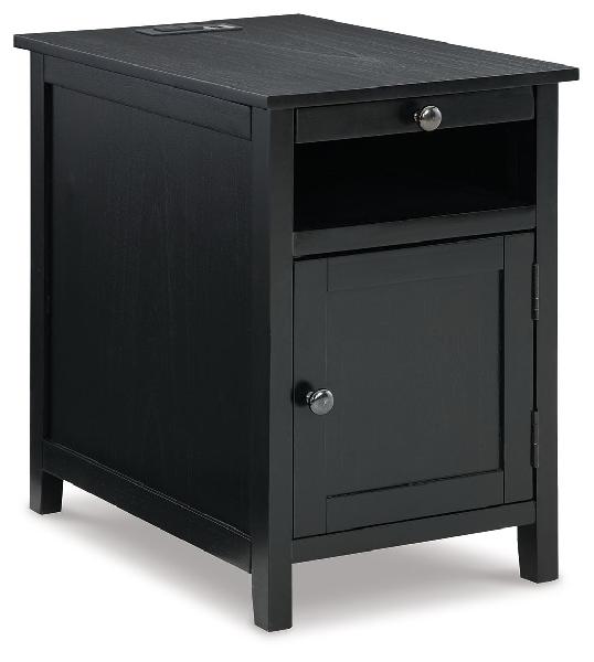 Image of Treytown - Chair Side End Table - Black
