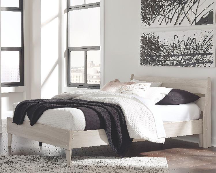 Image of Socalle - Queen Panel Platform Bed - Natural