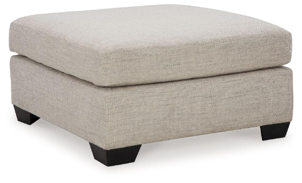Image of Mahoney - Oversized Accent Ottoman - Pebble
