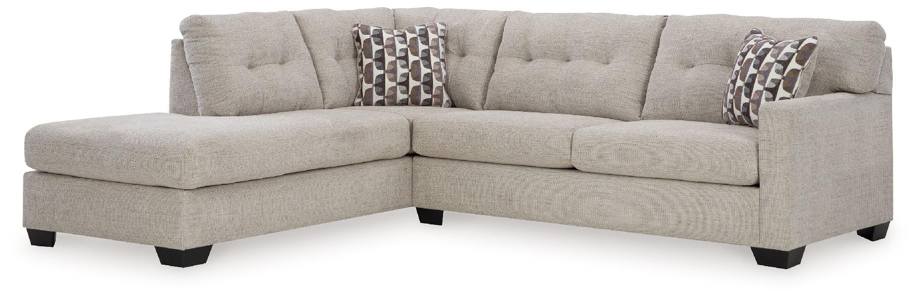 Image of Mahoney - 2-Piece Sectional With Laf Corner Chaise - Pebble