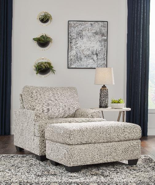Image of Vayda - 2 Pc. - Chair, Ottoman - Pebble