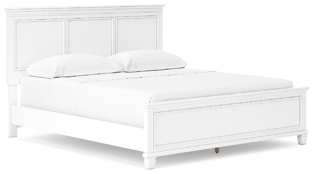 Image of Fortman - California King Panel Bed - White