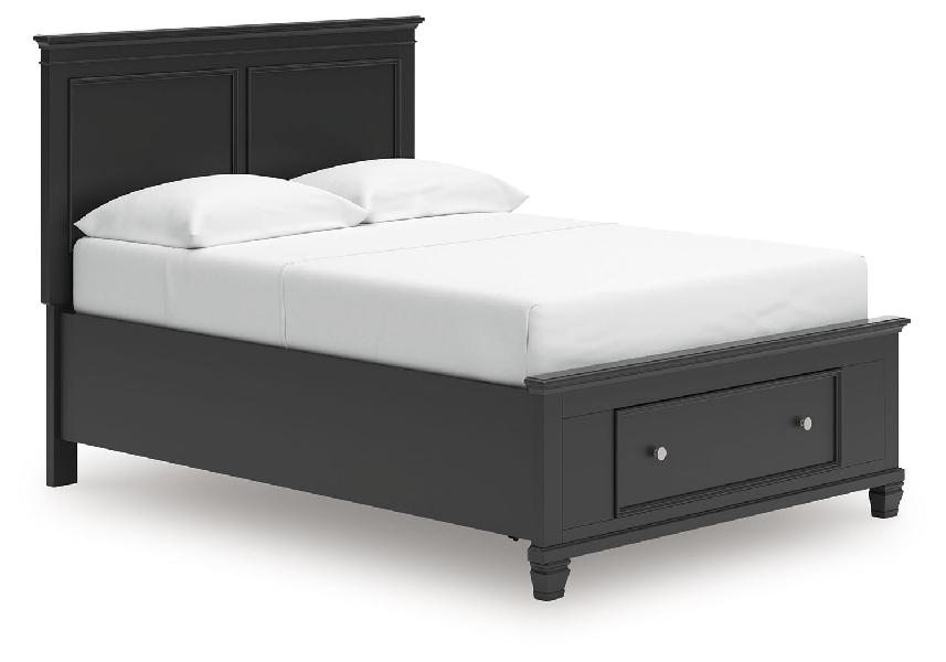 Image of Lanolee - Full Panel Storage Bed - Black
