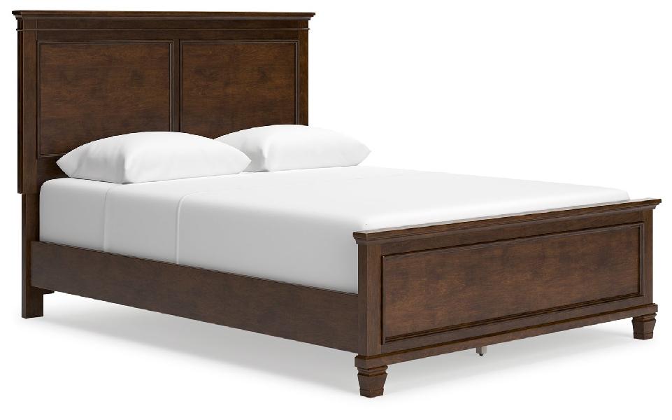 Image of Danabrin - Queen Panel Bed - Brown