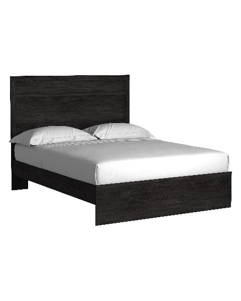 Image of Belachime - Queen Panel Bed - Black