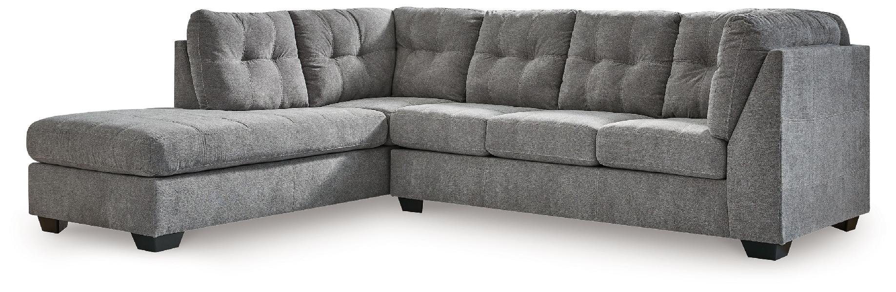 Image of Marleton - 2-Piece Sectional With Laf Corner Chaise - Gray