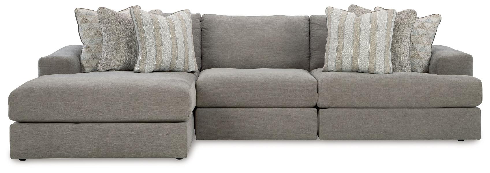 Image of Avaliyah - 3-Piece Sectional With Laf Corner Chaise - Ash