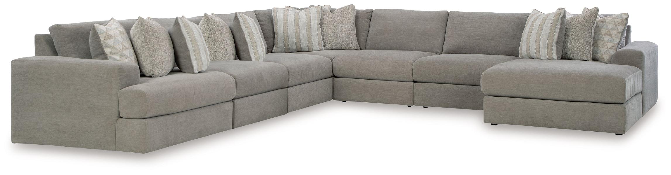 Image of Avaliyah - 7-Piece Sectional With Raf Corner Chaise - Ash