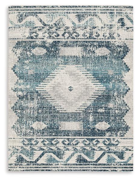 Image of Daddridge - 8' x 10' Rug - Blue / Gray / Ivory