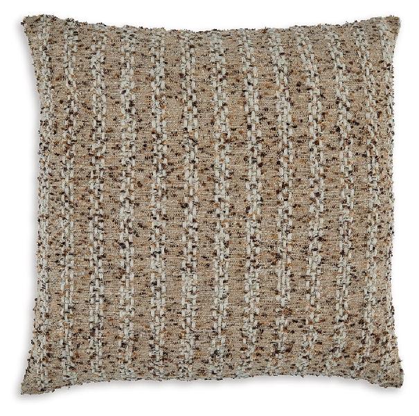 Image of Vorlane - Pillow (Set of 4) - Tan / Brown / White