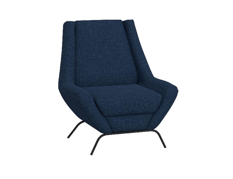 Image of Tyne - Arm Chair - Midnight Blue