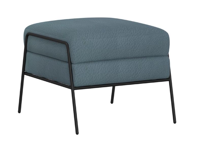 Image of Tyne - Ottoman - Slate Blue