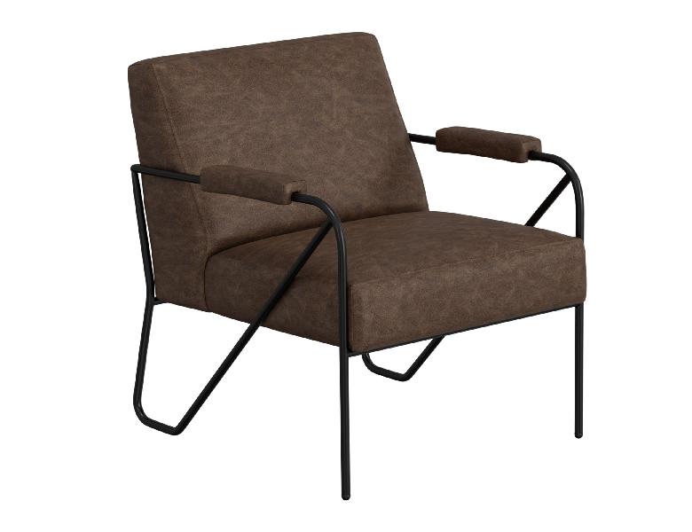 Image of Lotus - Armchair - Chocolate Brown