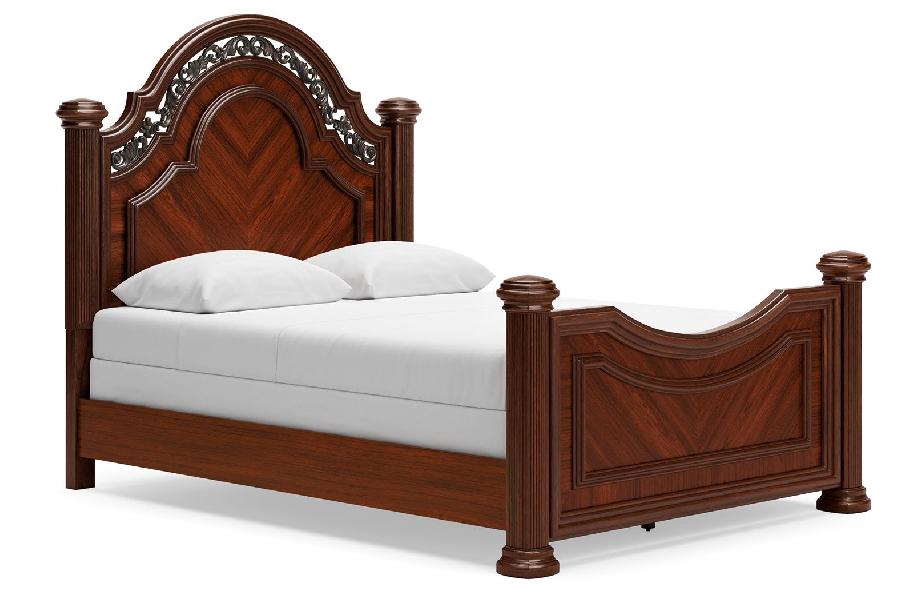 Image of Lavinton - Queen Poster Bed - Brown