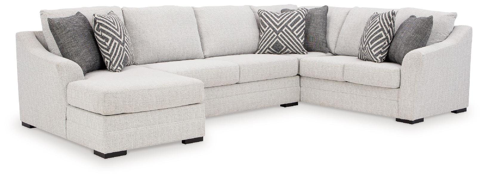 Image of Koralynn - 3-Piece Sectional With Laf Corner Chaise - Stone