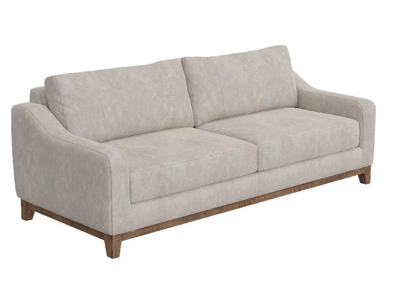 Image of Olivo - PU Comfort Sofa - Marfil
