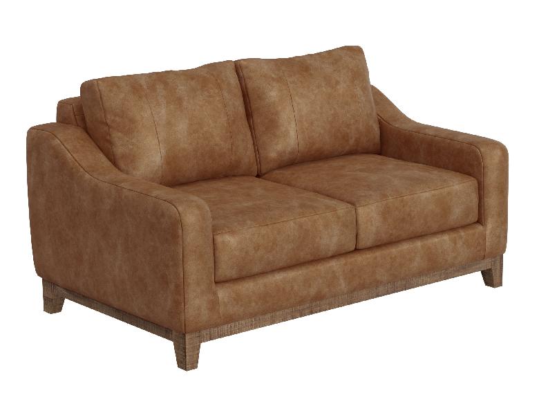 Image of Olivo - Loveseat - Caramel Color