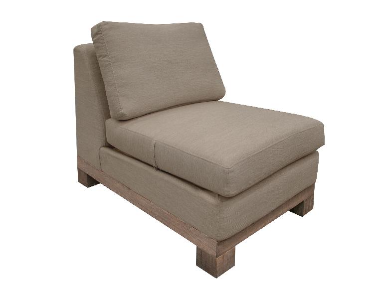 Image of Samba - Armless Chair - Brown Camel
