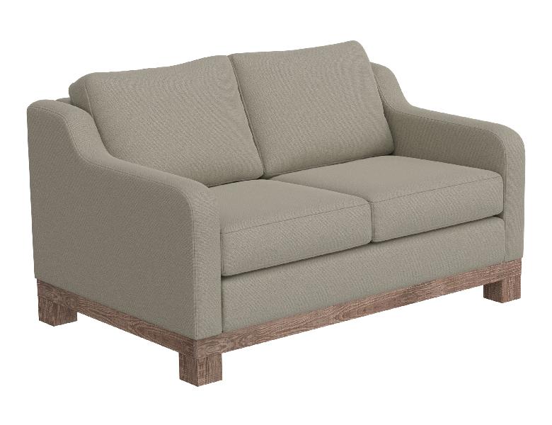 Image of Samba - Modern Loveseat - Almond Gray