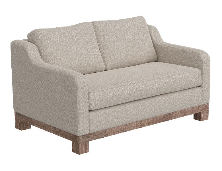 Image of Samba - Modern Loveseat - Agreeable Gray