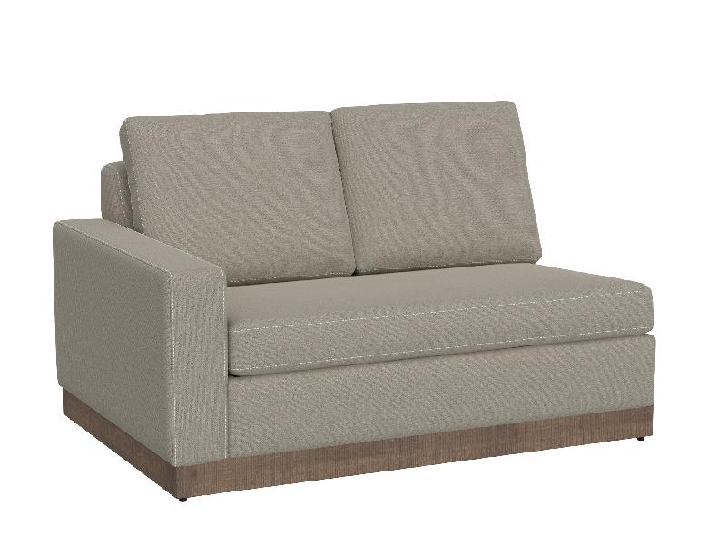 Image of Georgia - Sectional Loveseat - Almond Gray