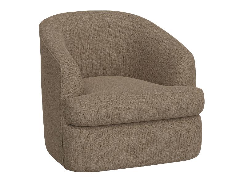 Image of Tumbi - Swivel Accent Chair - Brown Camel