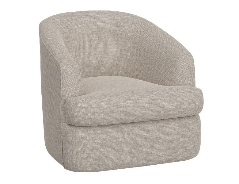 Image of Tumbi - Swivel Accent Chair - Agreeable Gray