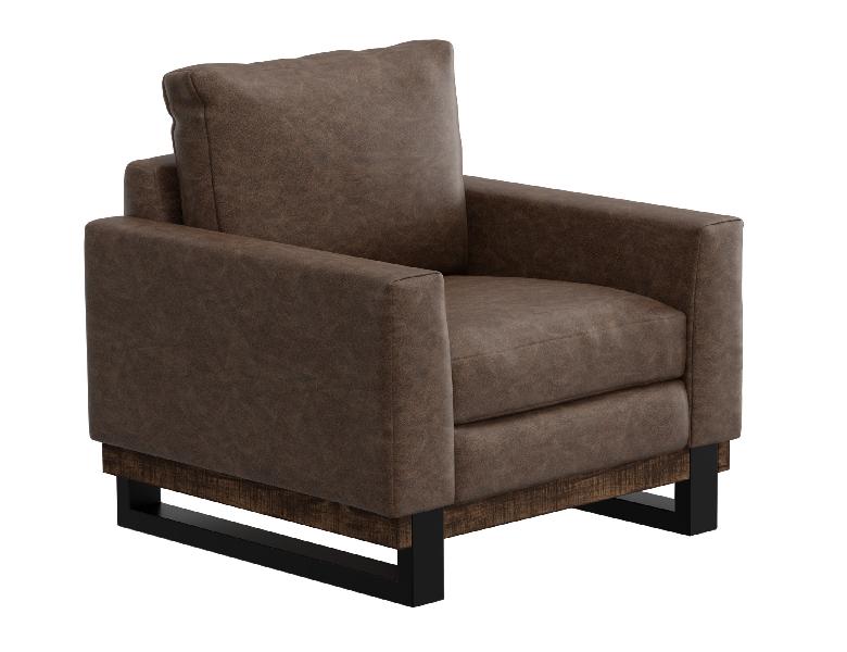 Image of Blackburn - Arm Chair - Chocolate Brown