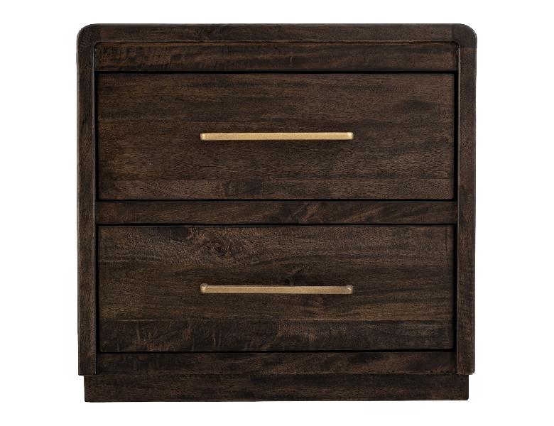 Image of Mezquite - Nightstand With 2 Drawer - Dark Brown
