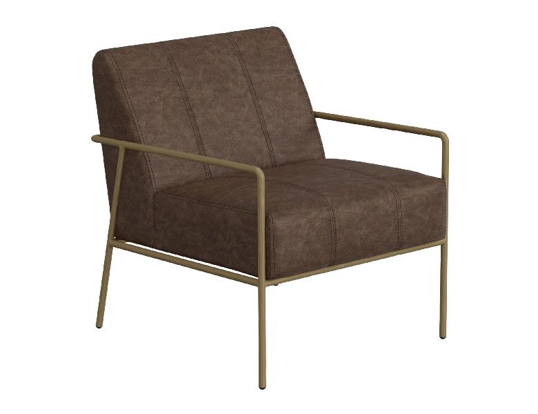 Image of Aragon - Armchair - Chocolate Brown
