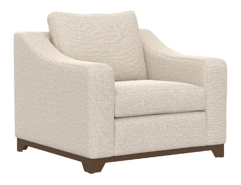Image of Natural Parota - Armchair - Agreeable Gray