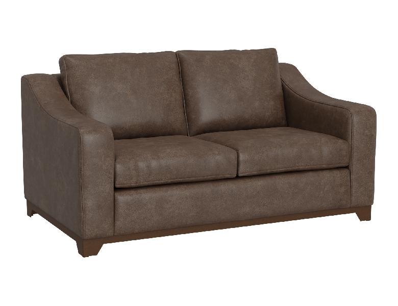 Image of Natural Parota - Loveseat - Chocolate Brown