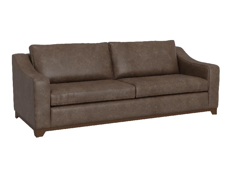 Image of Natural Parota - Sofa - Chocolate Brown