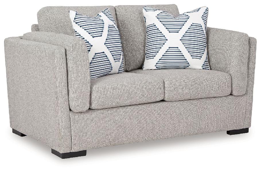 Image of Evansley - Loveseat - Pewter