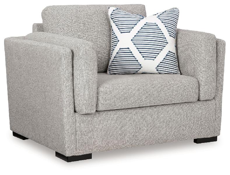 Image of Evansley - Chair And A Half - Pewter