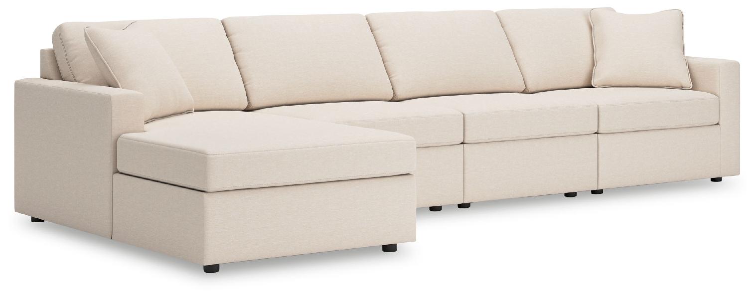 Image of Modmax - 4-Piece Sectional With Laf Corner Chaise - Oyster