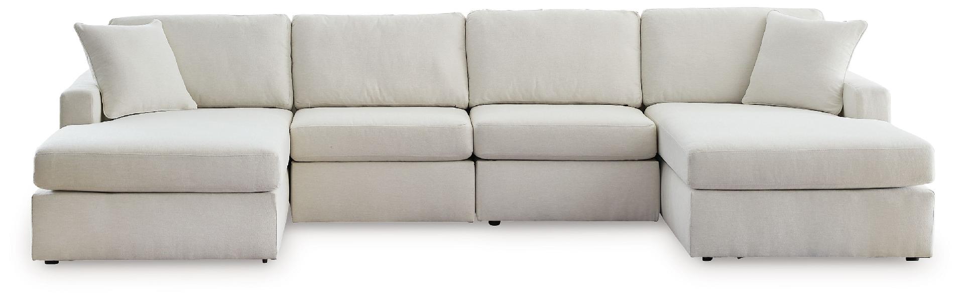 Image of Modmax - 4-Piece Double Chaise Sectional - Oyster