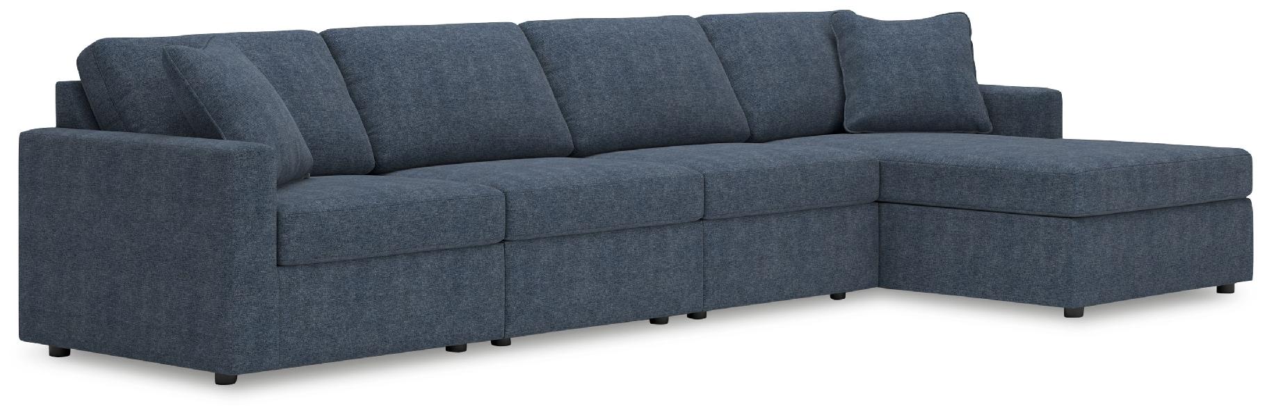 Image of Modmax - 4-Piece Sectional With Raf Corner Chaise - Ink