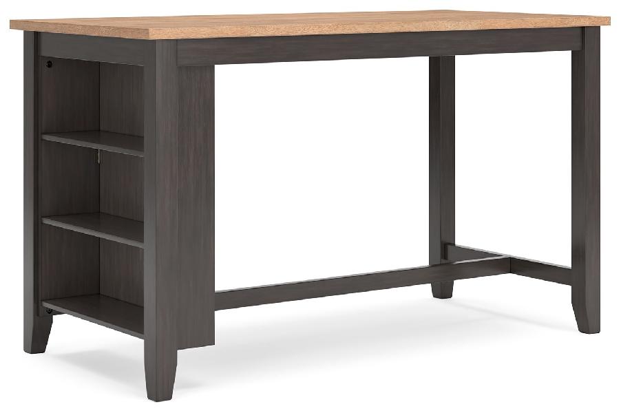 Image of Gesthaven - Rectangular Dining Room Counter Table - Natural / Brown